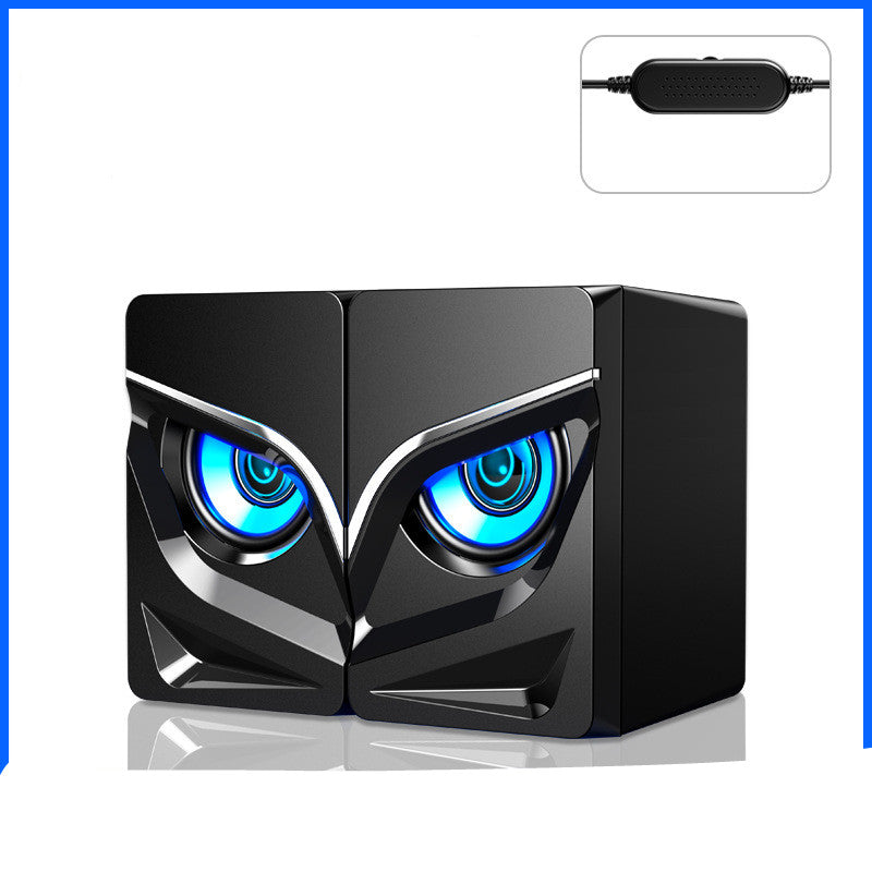 Altavoces de escritorio con luz LED